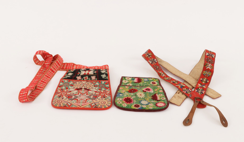 Dräktdelar 3st, 18/1900-tal