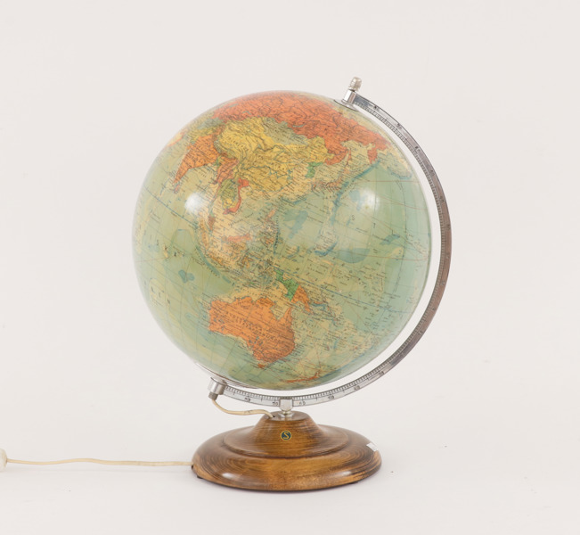 Jordglob med belysning, Räths, 1950/60-tal