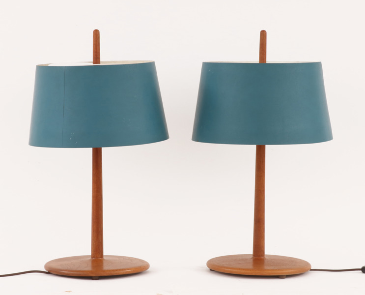 Bordslampor ett par, troligen Alf Svensson, 1960-tal