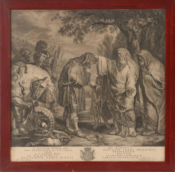 Kopparstick, Andreas & Josef Schmutser efter Peter Paul Rubens, 1700-tal