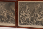 Kopparstick 2st, William Hogarth, daterade 1735