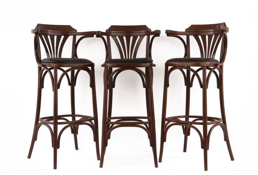 Barstolar 3st, Thonetmodell, 1900-talets slut