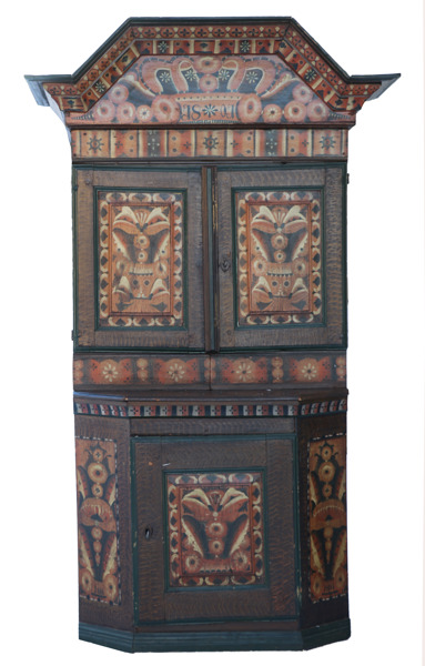 Skänkskåp, allmoge, Dalarna, daterat 1801