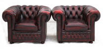 Fåtöljer ett par, Chesterfieldmodell, Winchester Furniture, England