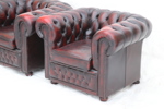 Fåtöljer ett par, Chesterfieldmodell, Winchester Furniture, England