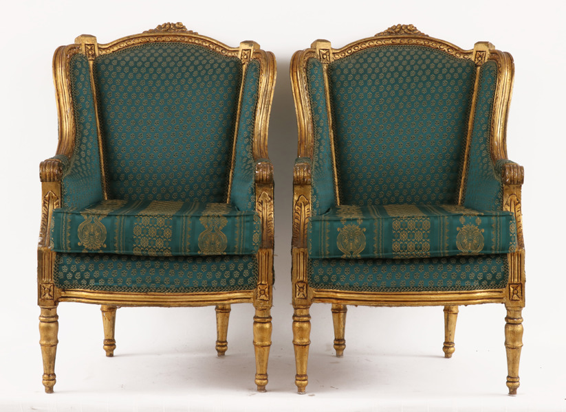 Fåtöljer ett par, gustaviansk stil, 1900-tal