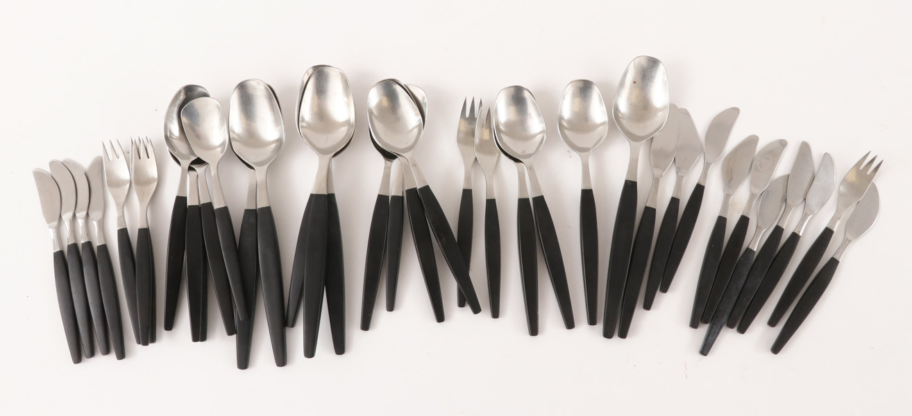 Bestickservisdelar 37st, "Focus de luxe", Folke Arström för Gense