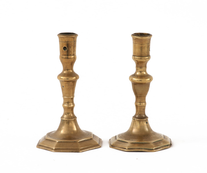 Ljusstakar ett par, barock, 1700-tal