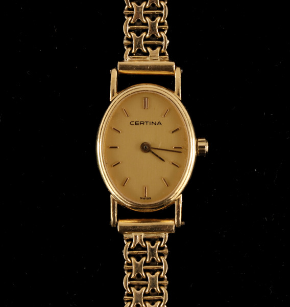 Damarmbandsur i 18k, Certina