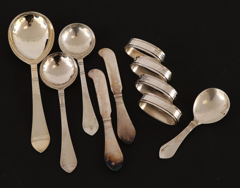 Bestick 10 delar, sterlingsilver, "Continental", Georg Jensen, Danmark