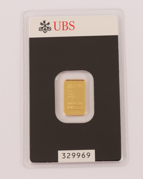 Guldtacka 2 gram, UBS