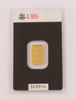 Guldtacka 2 gram, UBS
