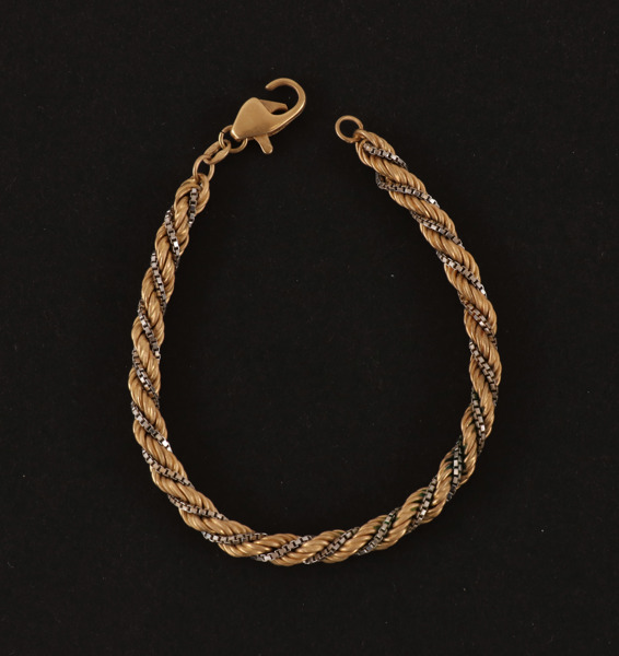 Armband i 18k röd- och vitguld