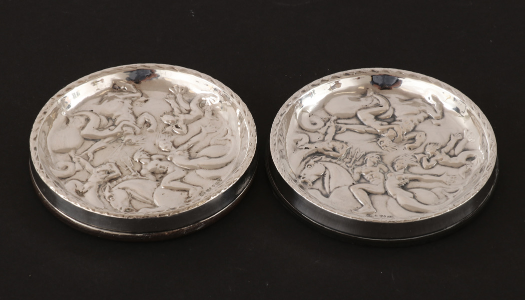 Askfat ett par, silver, GAB, Stockholm