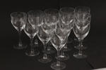 Vitvinsglas 13st, "Chateau", Bertil Vallien för Kosta Boda
