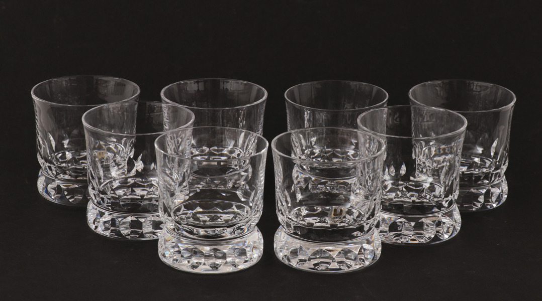 Whiskeyglas 8st, "Prince", Göran Wärff för Kosta