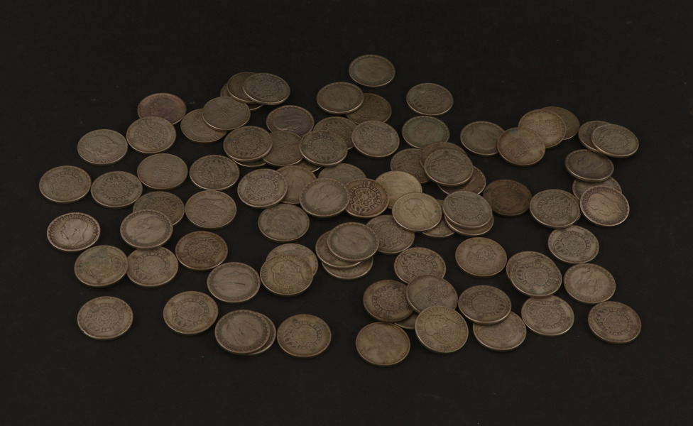 Parti enkronor i silver, Sverige