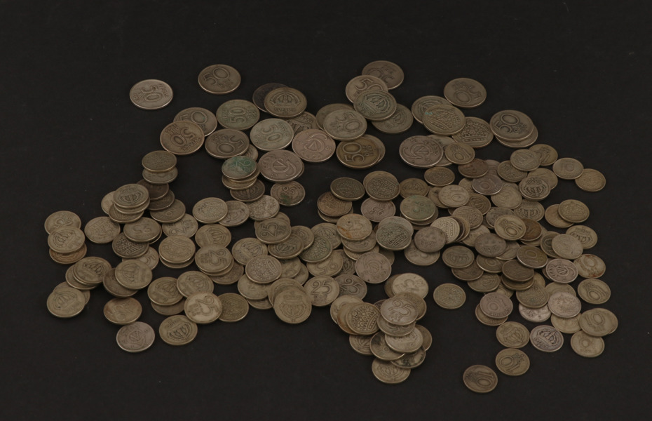 Parti svenska silvermynt, öringar