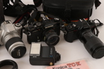 Kameror 3st, Konica samt Canon