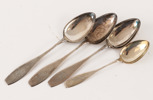 Mat- och dessertsked 4 delar, silver, Finland
