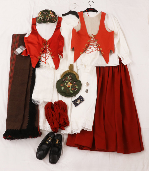 Folkdräkt för kvinna, Grytnäs, Avesta