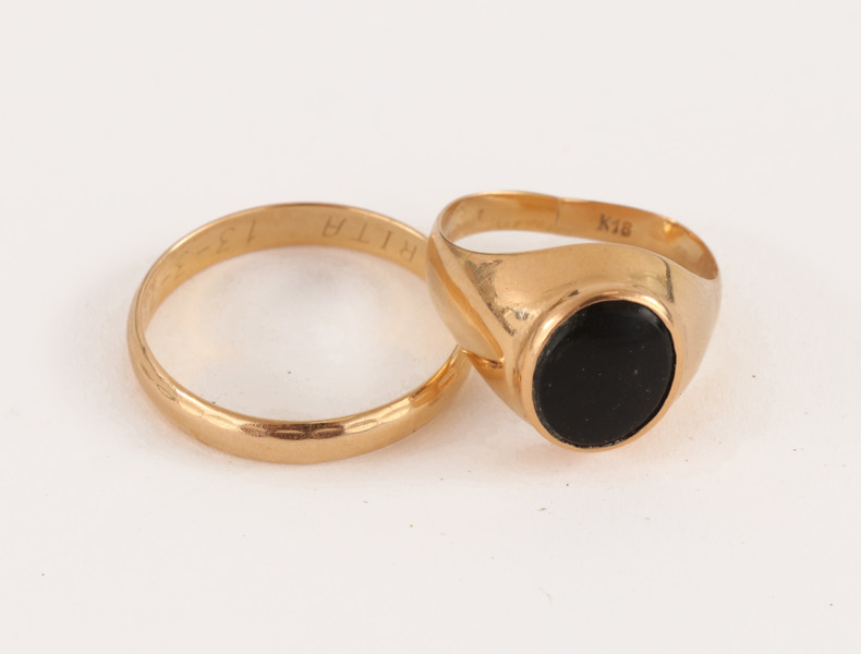 Ringar 2st, 18k