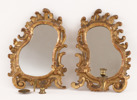 Spegellampetter ett par, rokoko, 1700-tal