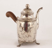 Kaffekanna i silver, empire, 1857