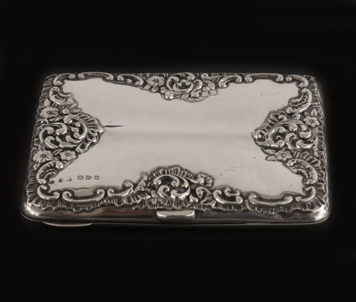 Portmonnä i sterlingsilver, England, 1900-talets första hälft