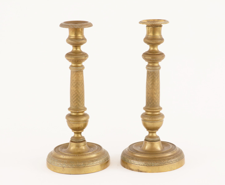 Ljusstakar ett par, empirestil, 1800-tal