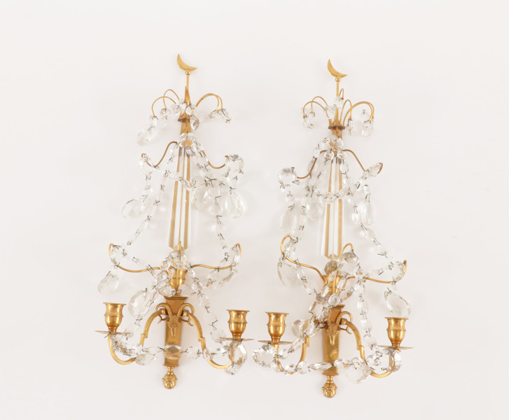 Väggappliquer ett par, Louis XVI stil, 1900-tal