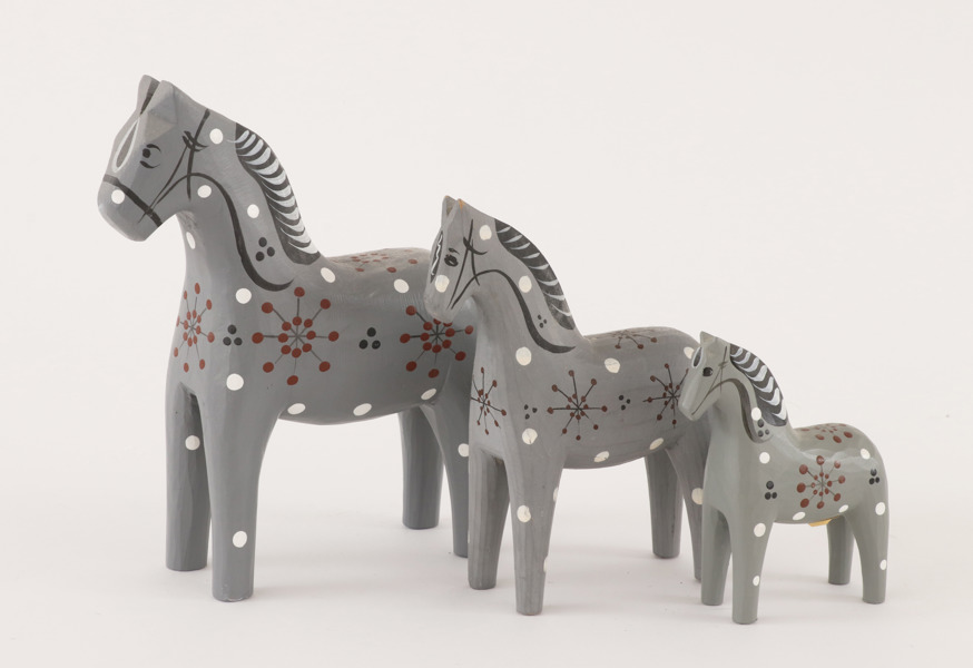 Rättvikshästar 3st, John Gudmunds