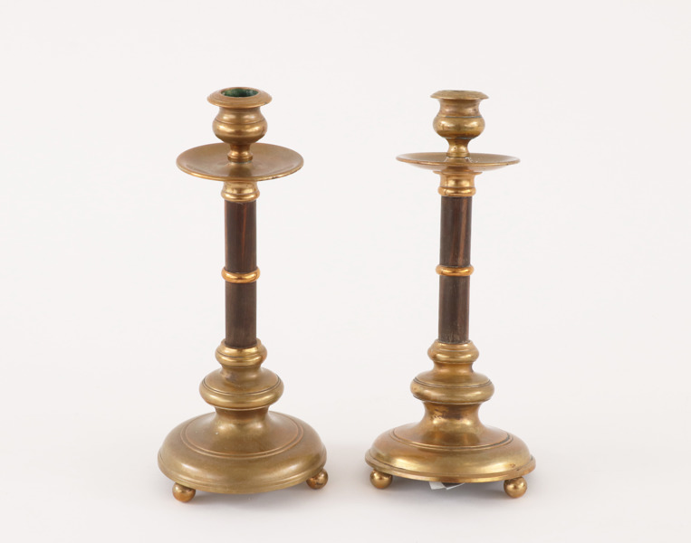 Ljusstakar ett par, Torshammars Bruk, omkring år 1900