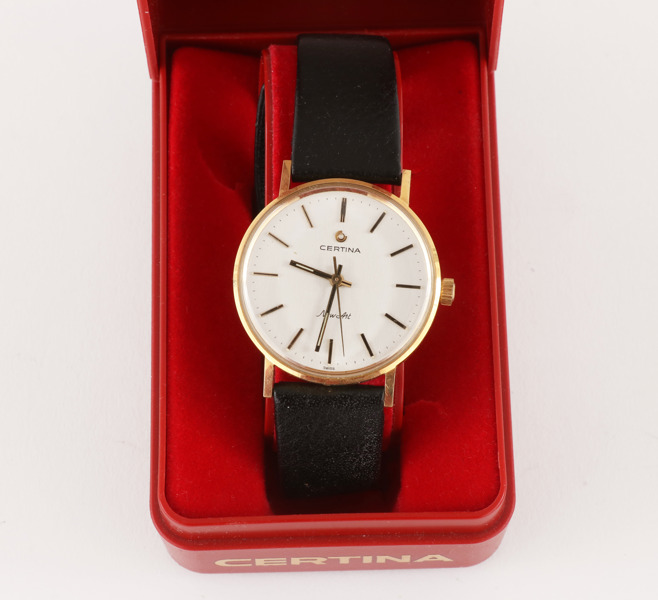 Herrarmbandsur i 18k, Certina, New Art