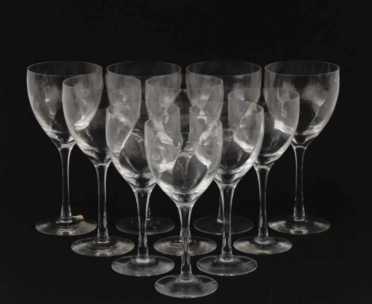 Vinglas 10st, "Chateau", Bertil Vallien för Kosta Boda