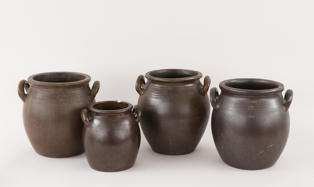 Syltkrukor 4st, Höganäs samt Raus