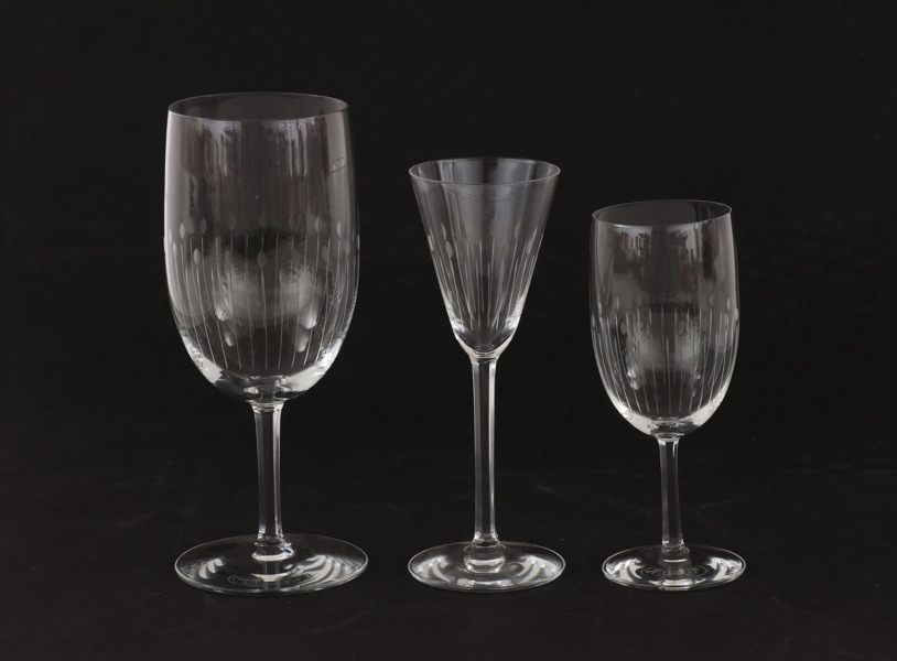 Glasservisdelar, "Gothenburg", Nils Landberg för Orrefors