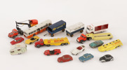 Parti leksaksbilar, lastbilar, m.m. Tekno, Danmark