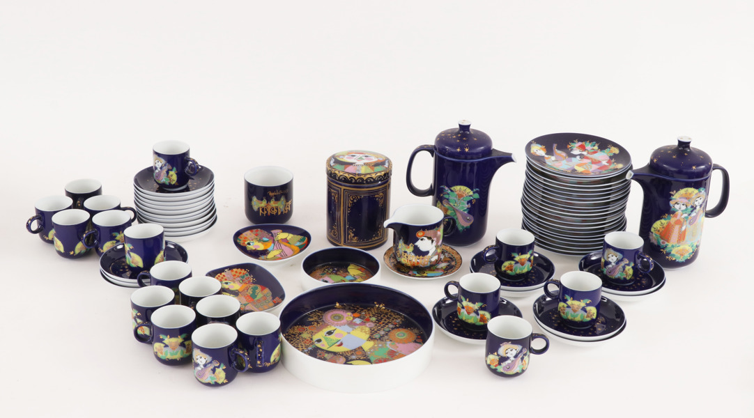 Moccaservis, Björn Wiinblad för Rosenthal Studiolinie