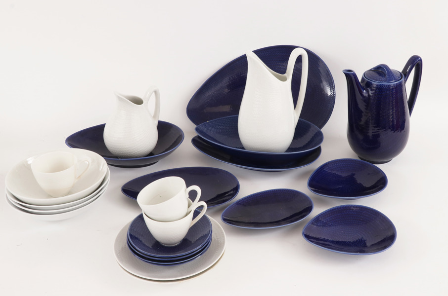 Servisdelar, "Blå Eld", Hertha Bengtsson för Rörstrand