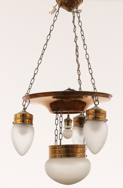 Taklampa, jugend, 1900-talets början