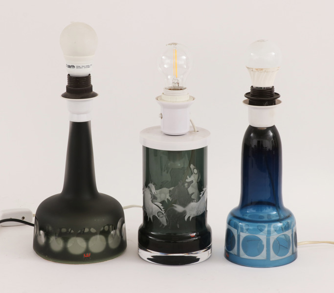 Bordslampor 3st, Ove Sandeberg för Kosta