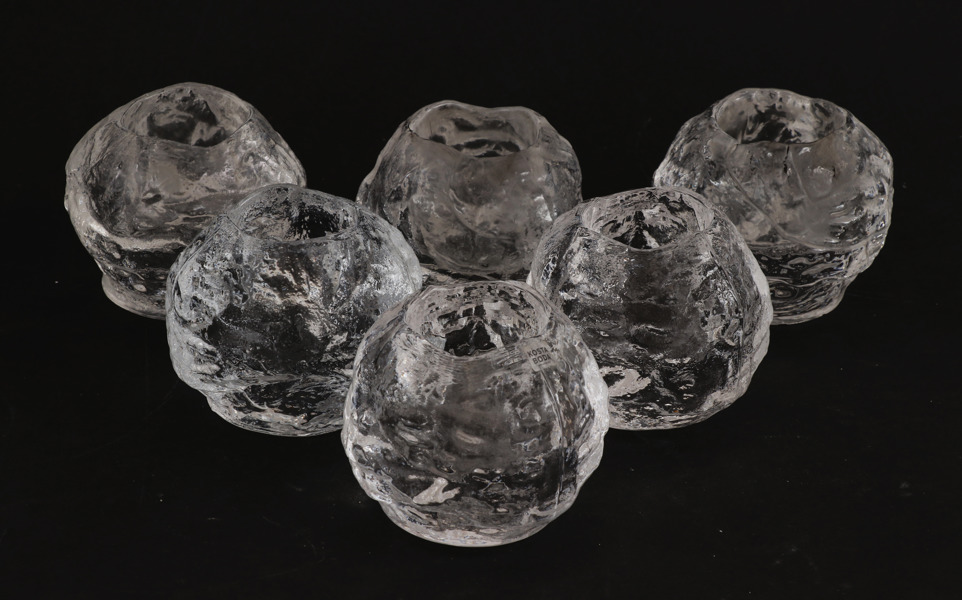 Ljuslyktor 6st, "Snowball", Kosta Boda