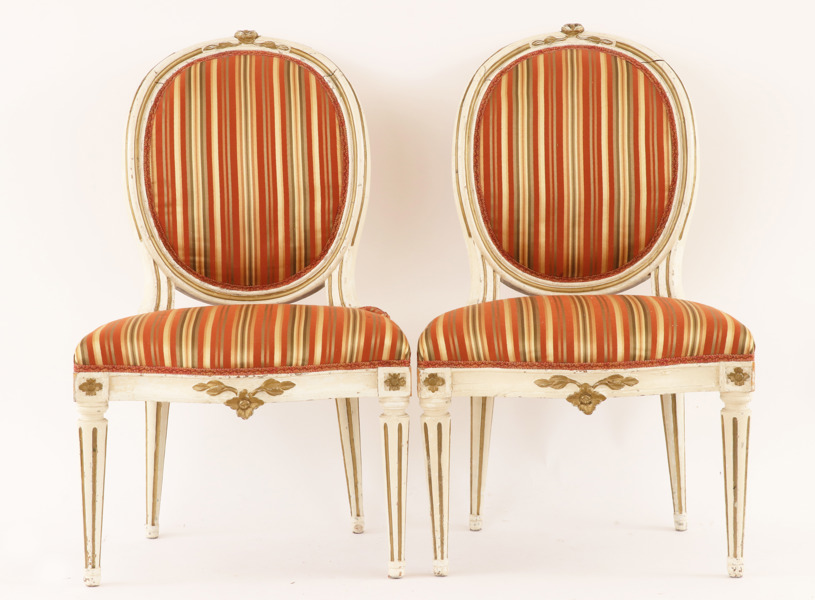 Stolar ett par, gustavianska, 1700-talets slut