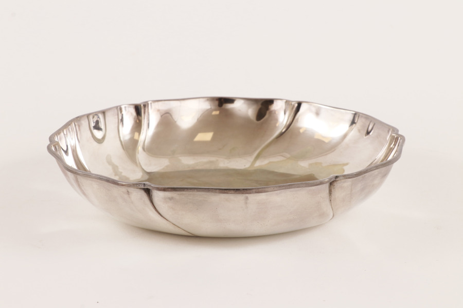 Skål i silver, rokokostil, 1900-tal