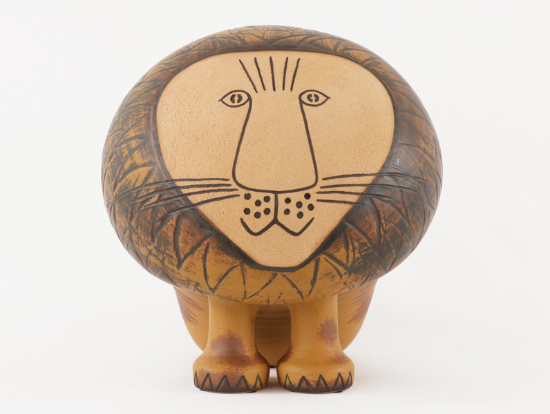 Skulptur, "Lejon Gigant" ur serien "Afrika", Lisa Larson, Gustavsberg K-studio