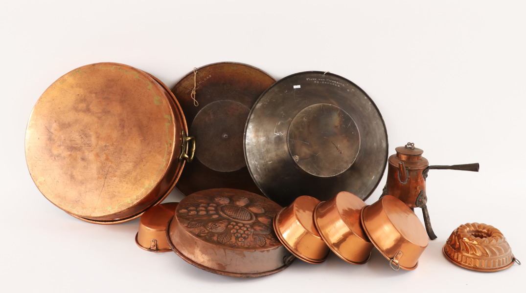 Parti kopparföremål