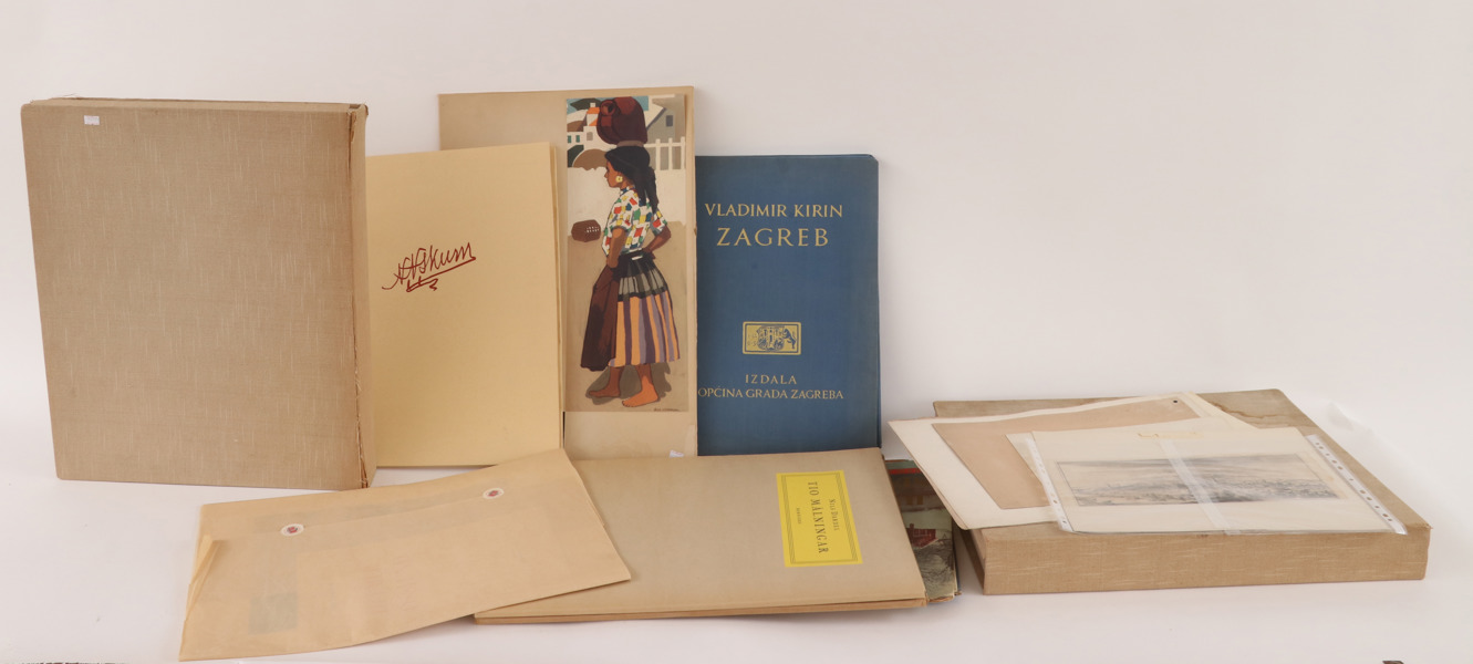 Parti konstmappar, m.m. 