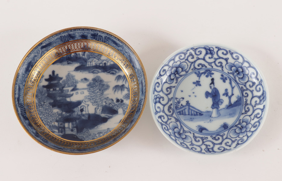 Porslin 2 delar, Kina, 1700-tal