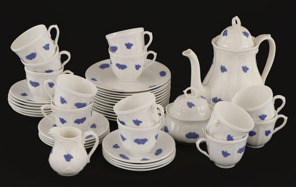 Kaffeservis, "Blå blom", Gustavsberg